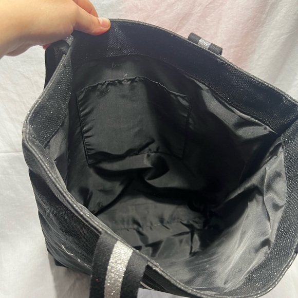 Victoria's Secret Black and Silver Tote - Picture 3 of 3